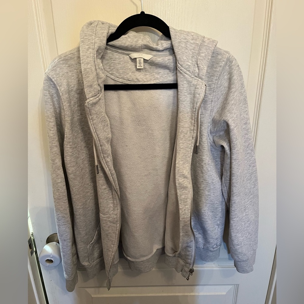 Women’s Grey Zip Up Hoodie